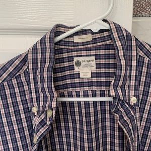 JCrew washed tartan button down shirt. Men’s small. Tailored fit